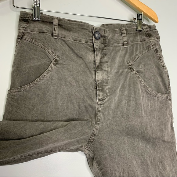 Amadi Anthropologie High Rise Straight Leg Utility Lindy Pants In Carbon S NWT! - Picture 9 of 15